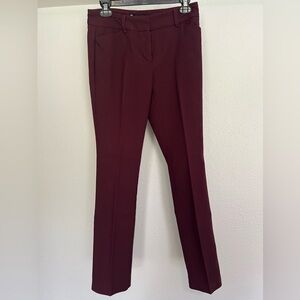 New York & Co Women’s 2 Trouser Slack Maroon